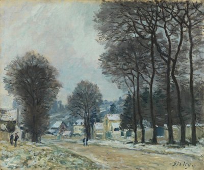 الثلج في Louveciennes ، c.1874 بواسطة الفريد سيسلي