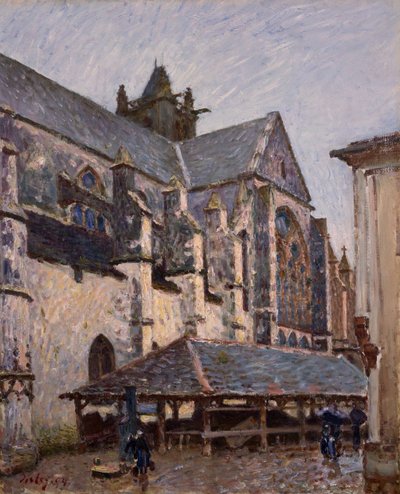 الكنيسة في Moret in the Rain ، 1894. بواسطة الفريد سيسلي