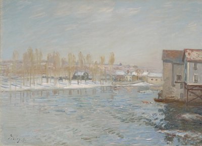 اللينج ومطاحن موريت ، تأثير الثلج ، 1891 بواسطة الفريد سيسلي