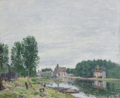 The Matrat Boatyard، Moret-Sur-Loing، Rainy Weather، 1892 بواسطة الفريد سيسلي