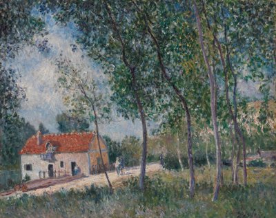 الطريق من Moret إلى Saint-Mammès ، 1883-85. بواسطة الفريد سيسلي