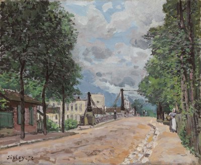 طريق جينيفيليرز ؛ La route de Gennevilliers ، 1872 بواسطة الفريد سيسلي