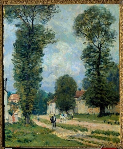 الطريق إلى فرساي رسم ألفريد سيسلي (1839-1899) 1875 صن. 0،47x0،38 م. باريس ، متحف أورسيه بواسطة الفريد سيسلي