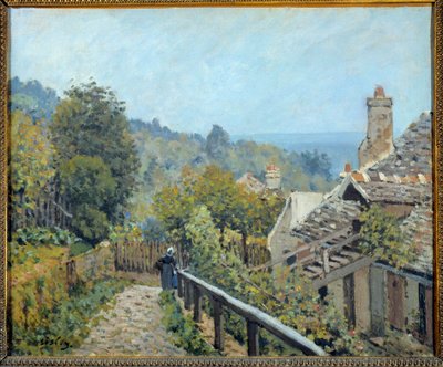 منظر لـ Louveciennes ، مسار للساحل الأوسط يسمى المرتفعات بواسطة Marly اللوحة بواسطة Alfred Sisley (1839-1899) 1873 Sun. 0،38x0،46 م باريس ، متحف دورسيه بواسطة الفريد سيسلي
