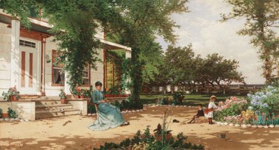 في حديقة جيراني ، 1883 بواسطة ألفريد طومسون بريشر