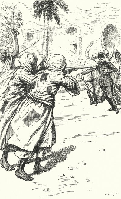 مقتل الجنرال تشارلز جورج جوردون على يد المهديين ، الخرطوم ، السودان ، 1885 بواسطة مطاحن ألفريد واليس