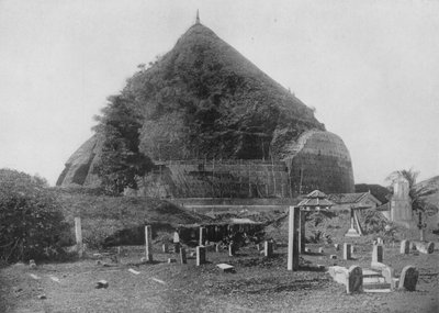 مدن أنورادهابورا المدمرة. روانويلا داجوبا ، منصة الفيل ، c1890 ، 1910 بواسطة لوحة ألفريد ويليام أماندوس