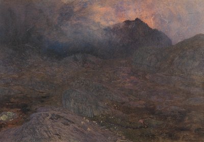 Cwn Trifaen ، c.1857 (مرحاض مع لون الجسم وخدش) بواسطة ألفريد ويليام هانت