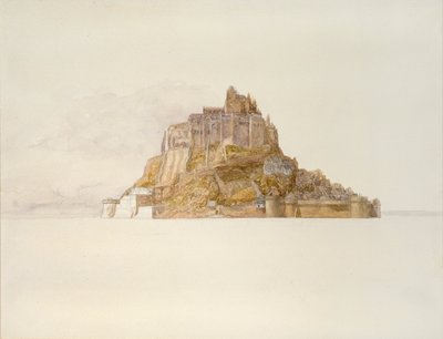 مونت سانت ميشيل من الرمال ، c1876 بواسطة ألفريد ويليام هانت