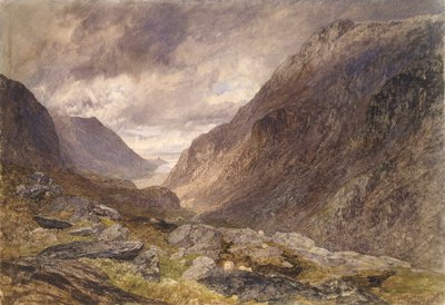 ممر Llanberis ، c1853 بواسطة ألفريد ويليام هانت