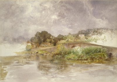 جسر سونينج ، c1882 بواسطة ألفريد ويليام هانت