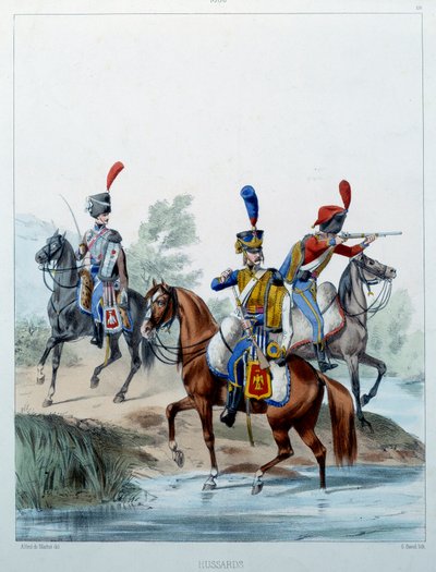 نابليون أرمي: فرسان. نقش ألفريد دي ماربوت (القرن التاسع عشر) 1806. مالميزون ، متحف دو شاتو. بواسطة ألفريد دي (بعد) ماربوت