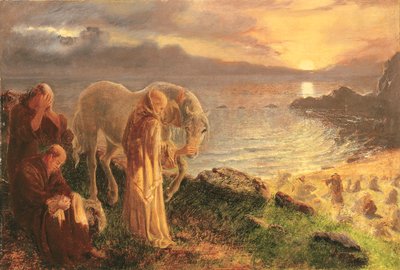 وداع القديس كولومبا للخيل الأبيض ، 1865-1868 بواسطة أليس بويد