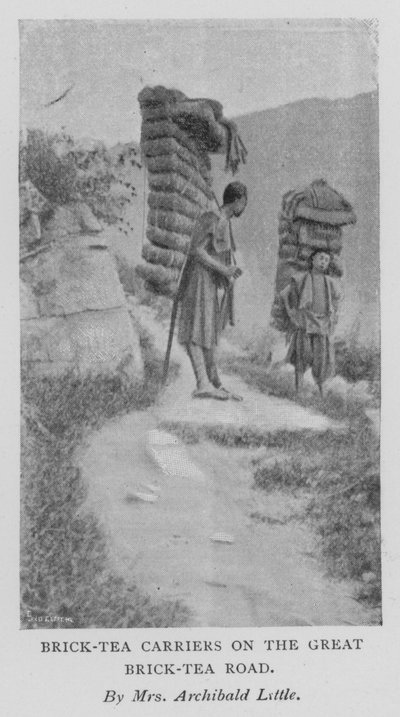 حاملات شاي القرميد على طريق Great Brick-Tea Road (صورة b / w) بواسطة أليسيا ليتل