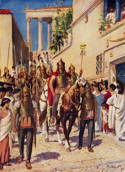 ألاريك يدخل أثينا (لون ليثو) بواسطة ألان (بعد) ستيوارت