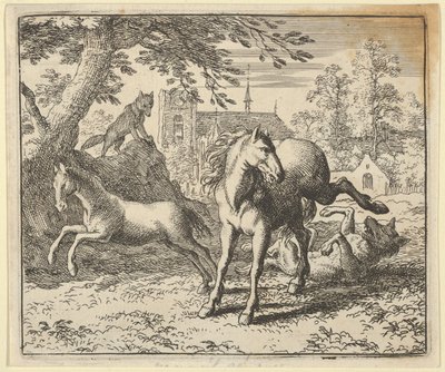 رينارد يذهب مع الغرير إلى المحكمة لاسترضاء غضب الأسد ، 1650-1675. بواسطة ألارت فان إيفردنغن