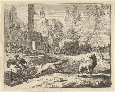رينارد يريد أن يجد ديك ، 1650-1675. بواسطة ألارت فان إيفردنغن