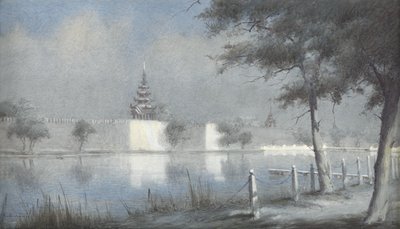 الخندق في ماندالاي من ضوء القمر ، 1924 (مرحاض على ورق) بواسطة ألما كلود بيرلتون كول