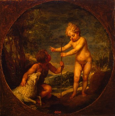 المسيح وجون المعمدان كأطفال ، 1665 بواسطة ألونسو كانو