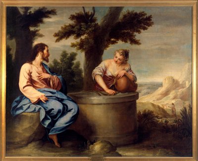 المسيح والسامري. لوحة كانو ألونسو (1601-1667) ، إي سي. اسب. بواسطة ألونسو كانو