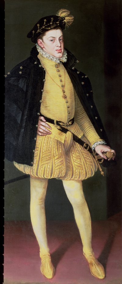 دون كارلوس (1545-1568) ، ابن ملك إسبانيا فيليب الثاني (1556-98) وماريا من البرتغال بواسطة ألونسو سانشيز كويلو