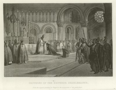 تتويج الإمبراطور شارلمان بواسطة ألونزو تشابل