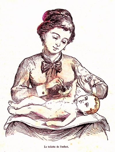 مرحاض الطفل – الحياة الطبيعية والصحة بقلم جيه رينجيد. رسم أ. ديمارل 1881 بواسطة ألفونس ديمارلي