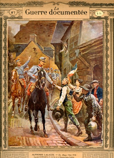 "في الألزاس". 1914-1916 (نقش) بواسطة ألفونس لالوز
