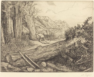 في منزل الحطابين (Chez les bucherons) بواسطة Alphonse Legros