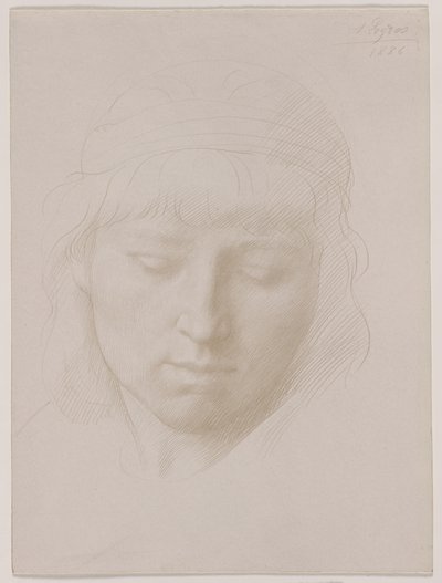 رأس رجل 1886. بواسطة ألفونس ليجروس