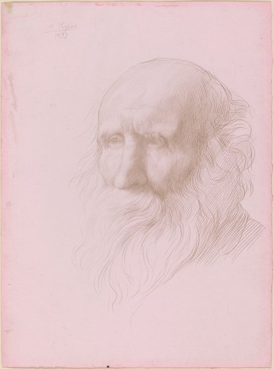 رأس رجل عجوز ، 1897. بواسطة ألفونس ليجروس