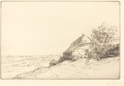 Hovel on a Hillside (Masure sur la colline) بواسطة ألفونس ليجروس