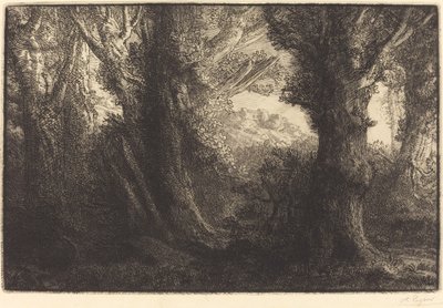 في غابة Conteville Dans la foret de Conteville. بواسطة ألفونس ليجروس