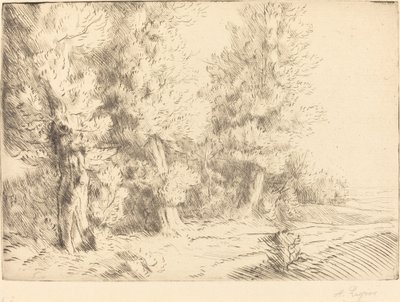 في غابة فونتينبلو (Dans la foret de Fontainebleau) بواسطة ألفونس ليجروس