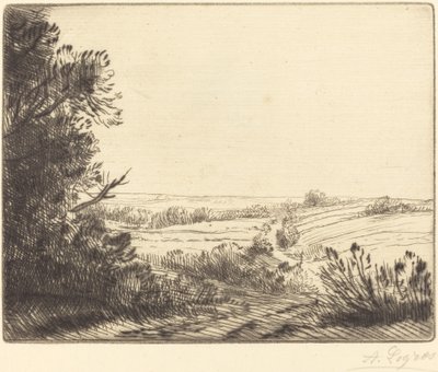 المناظر الطبيعية: الطريق إلى هورفيل (Paysage: Chemin d'Horville) بواسطة ألفونس ليجروس