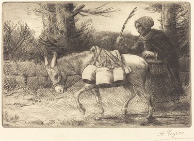 Milkmaid of Boulogne، 3rd plate Laitiere a Boulogne. بواسطة ألفونس ليجروس