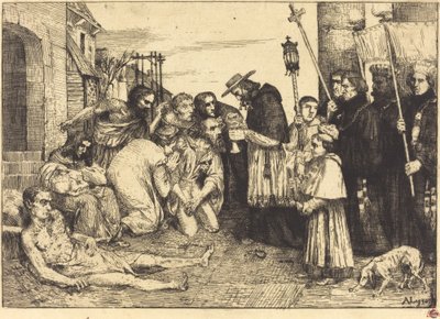 ضحايا الطاعون في روما (Les pestiferes de Rome) بواسطة ألفونس ليجروس