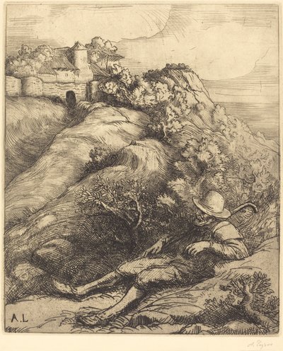 Sleeping Shepherd (Le Repos du Berger) بواسطة ألفونس ليجروس