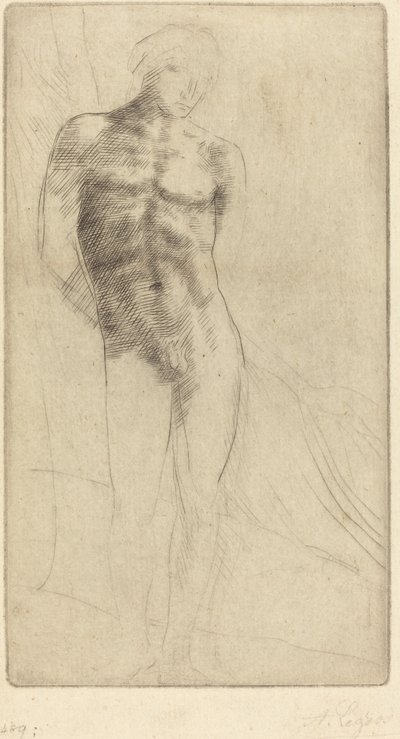 دراسة شخصية عارية Etude de figure nue. بواسطة ألفونس ليجروس