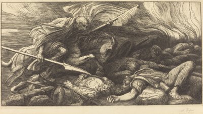 انتصار الموت: بعد معركة Le triomphe de la mort: Apres le fight. بواسطة ألفونس ليجروس