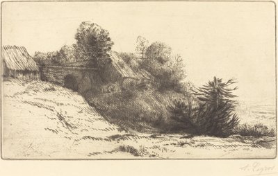 منظر مزرعة ، اللوحة الثانية بواسطة Alphonse Legros