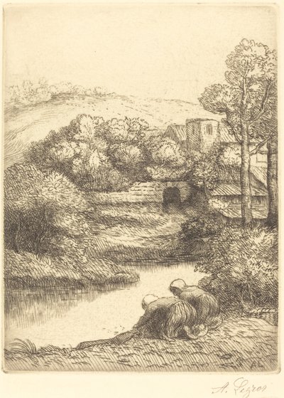 الغسيل المسمى "The Washerwomen" بواسطة ألفونس ليجروس