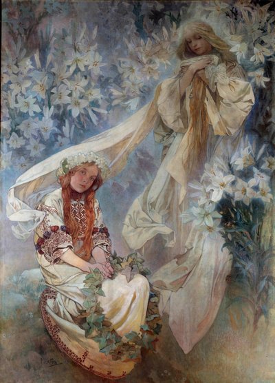 لا مادونا أو ليس لوحة لألفونس موتشا (1860-1939) مجموعة خاصة 1905 بواسطة ألفونس موشا