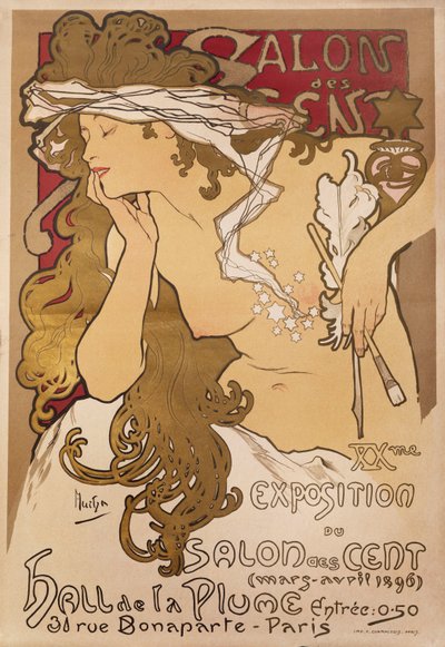 صالون السنت 1896 بواسطة ألفونس موشا
