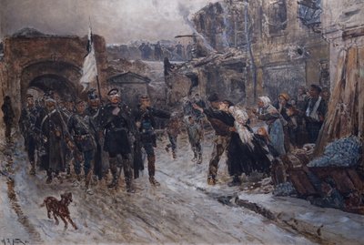 دخل البرلمانيون الألمان بلفور في 16 فبراير 1871 و 1884 بواسطة ألفونس ماري دي نوفيل