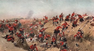اقتحام تل الكبير بالساعة السوداء ، مصر ، 1882 بواسطة ألفونس ماري دي نوفيل