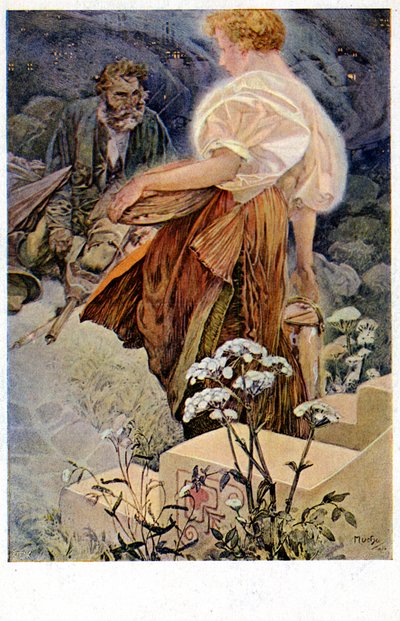 "طوبى للرحماء لأنهم يرحمون" ، 1906 بواسطة ألفونس موشا