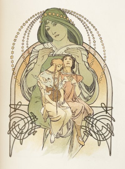 رسم إيضاحي من Ilsee ، أميرة طرابلس ، 1897 بواسطة ألفونس موشا