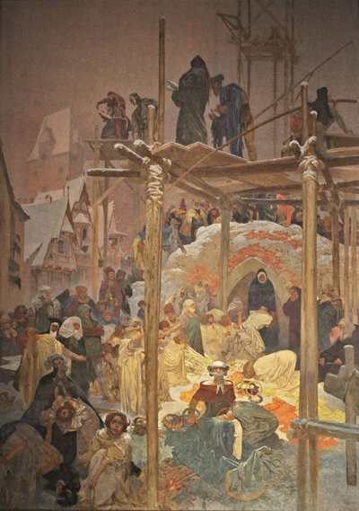 Jan Milic z Kromerize دورة ملحمة السلاف بواسطة ألفونس موشا