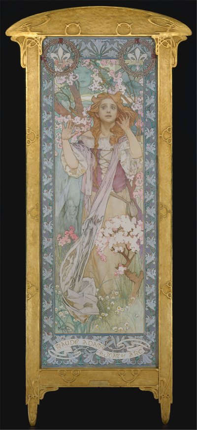 Maude Adams كـ Joan of Arc ، 1909 بواسطة ألفونس موشا